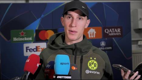 Nach dem Remis im Champions-League-Hinspiel gegen Lille spricht Dortmunds Nico Schlotterbeck über die Zusammenarbeit mit Emre Can und die Verletzung von Daniel Svensson.