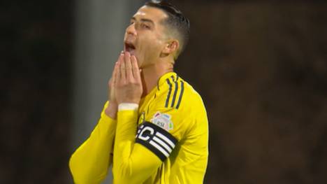 Superstar Cristiano Ronaldo patzt gegen Al Feiha. Am Ende gewinnt Al Nasr dennoch mit 3:1. 