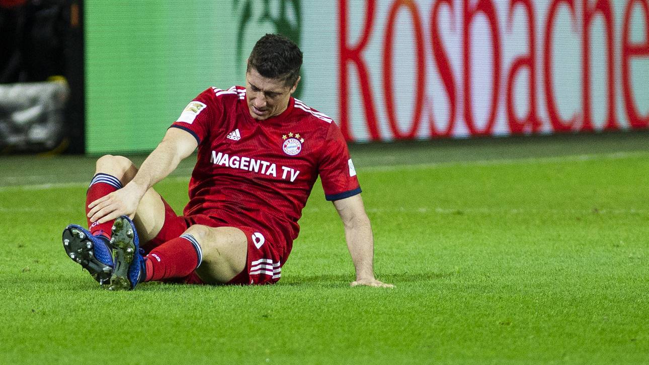 Schrecksekunde um Lewandowski