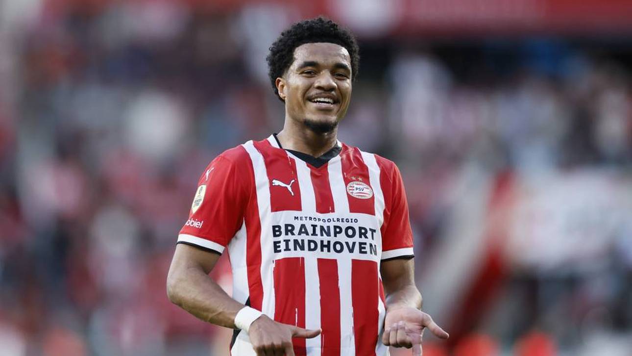 Malik Tilmann im Trikot der PSV Eindhoven