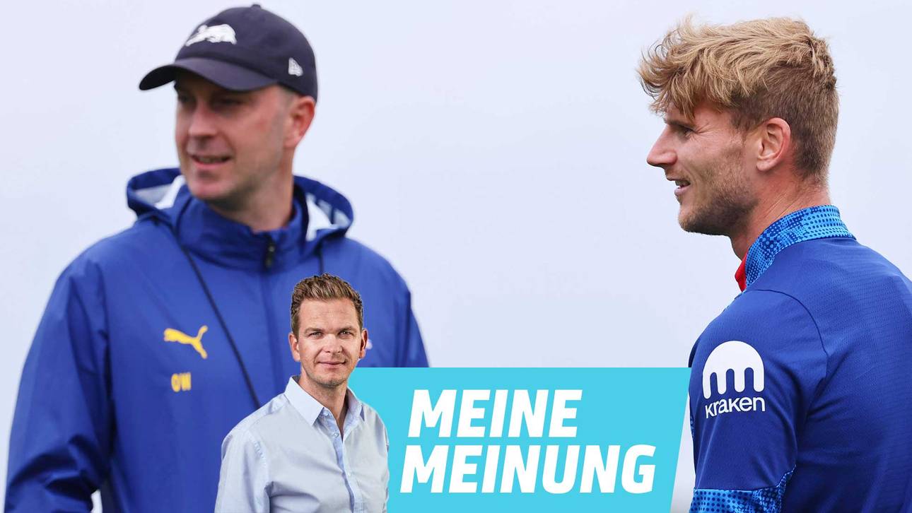Timo Werner (r.) spielt bei RB Leipzig unter Trainer Ole Werner noch eine Rolle