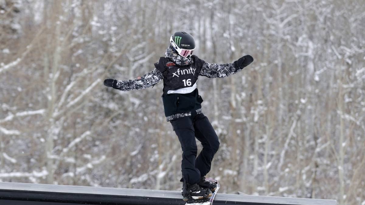 Snowboarderin Annika Morgan wird Dritte in Laax