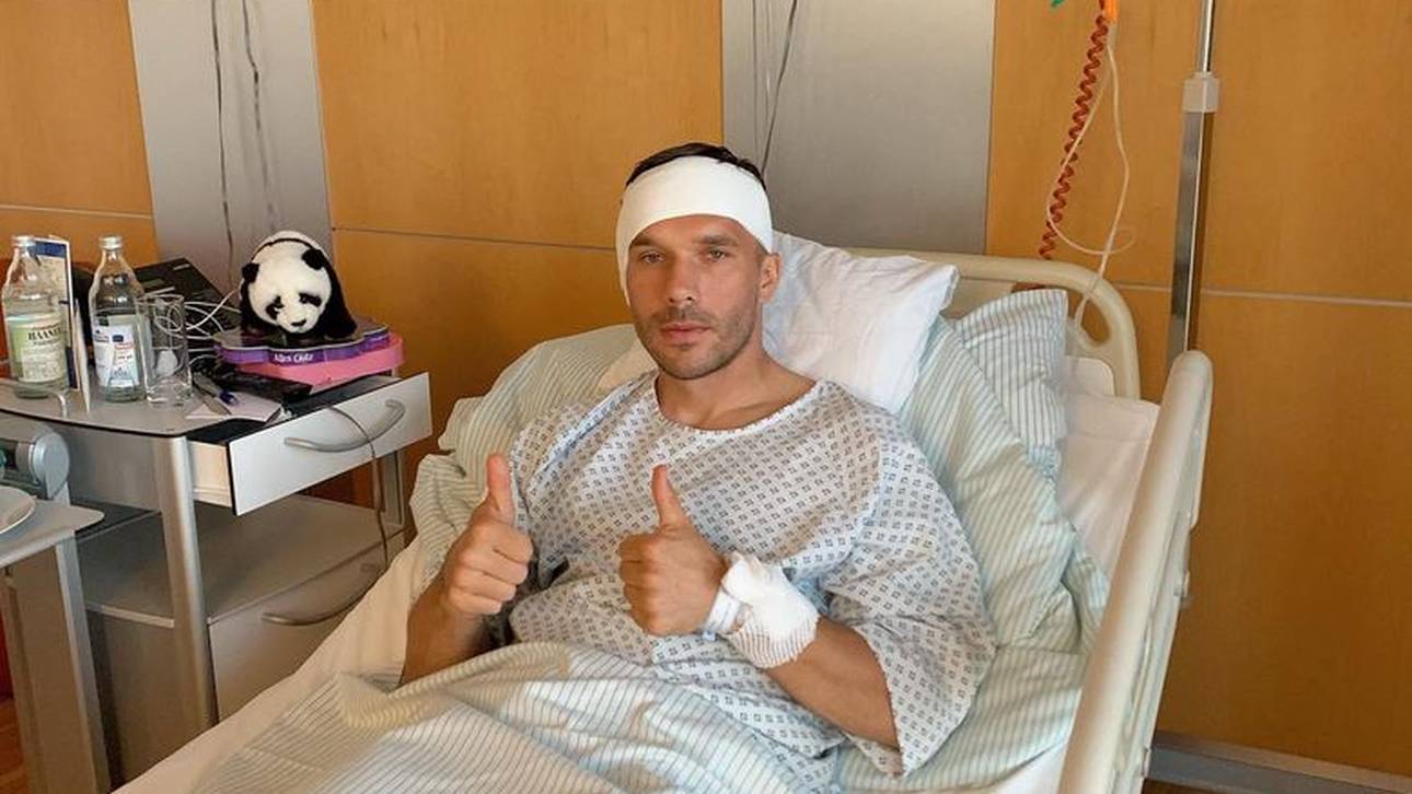 Podolski meldet sich aus Krankenbett