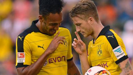 Marco Reus und Pierre-Emerick Aubameyang von Borussia Dortmund