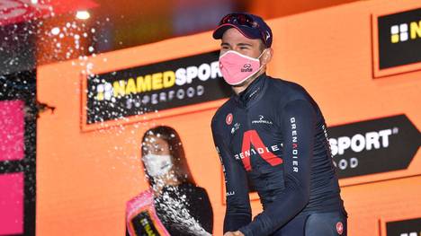 Zeitfahr-Weltmeister Filippo Ganna hat beim Giro d'Italia seinen zweiten Etappensieg gefeiert