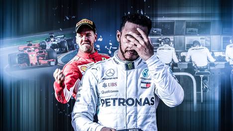 Sebastian Vettel nutzte in Melbourne den Rechenfehler von Mercedes - zum Leid von Lewis Hamilton