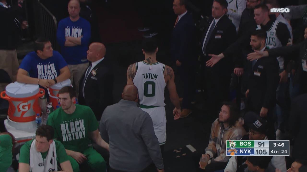 NBA: Die New York Knicks gewinnen nach Tatum-Ejection gegen die Boston Celtics