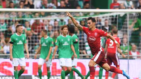 Kaan Ayhan erzielte das 3:1 für Düsseldorf in Bremen