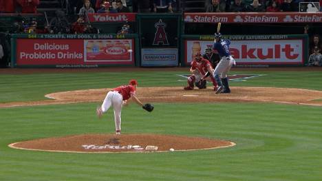 Der Rookie-Linkshänder Reid Detmers von den Los Angeles Angels warf beim 12:0-Sieg gegen die Tampa Bay Rays im Angel Stadium einen No-Hitter.