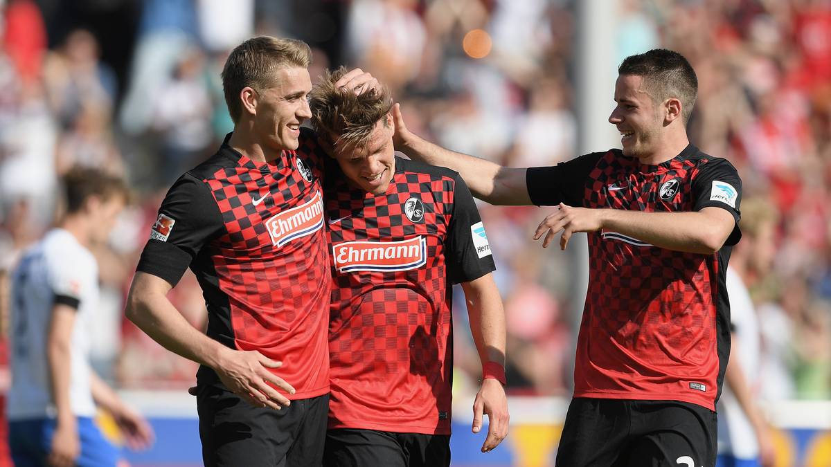 PLATZ 8 - fünf Mal aufgestiegen: SC Freiburg (1993, 1998, 2003, 2009, 2016)