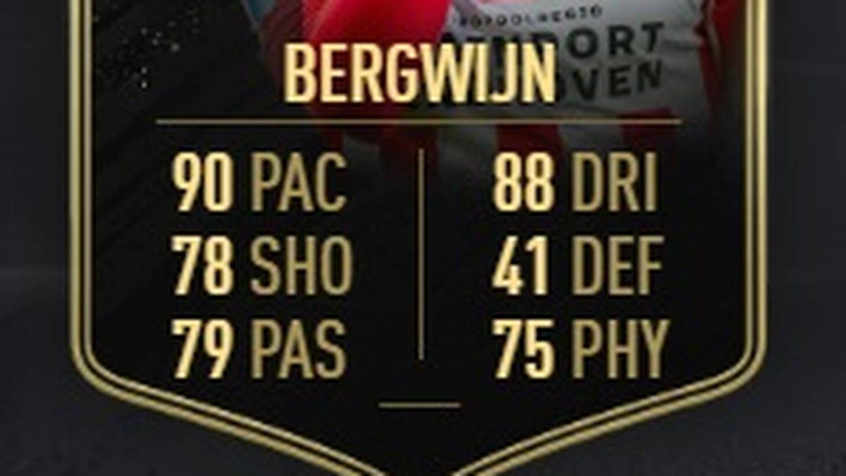 Steven Bergwijn (PSV Eindhoven), Centre Attacking Midfielder: 84 (+2);
Basis-Karte Gold Rare: 82