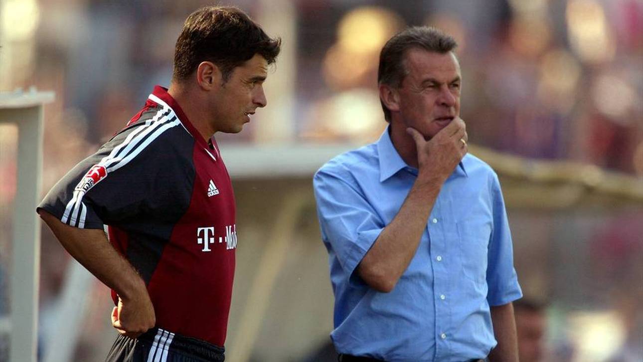 Beim FC Bayern trainiert Ciriaco Sforza unter Trainer Ottmar Hitzfeld