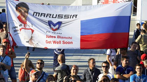 Nur eine Woche nach dem Unfall von Jules Bianchi senden nicht die Fans Grußbotschaften an den schwer verletzten Marussia-Piloten 
