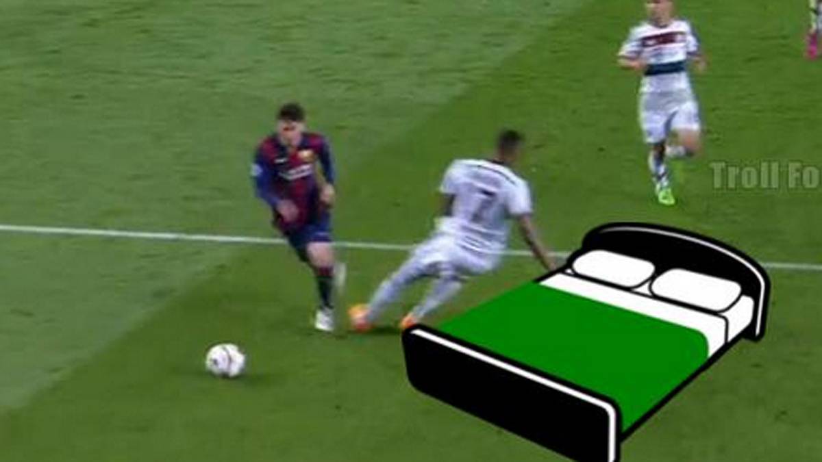 Und der Nationalspieler sagt noch zu Messi: "Lass' mich erst ein Nickerchen machen"