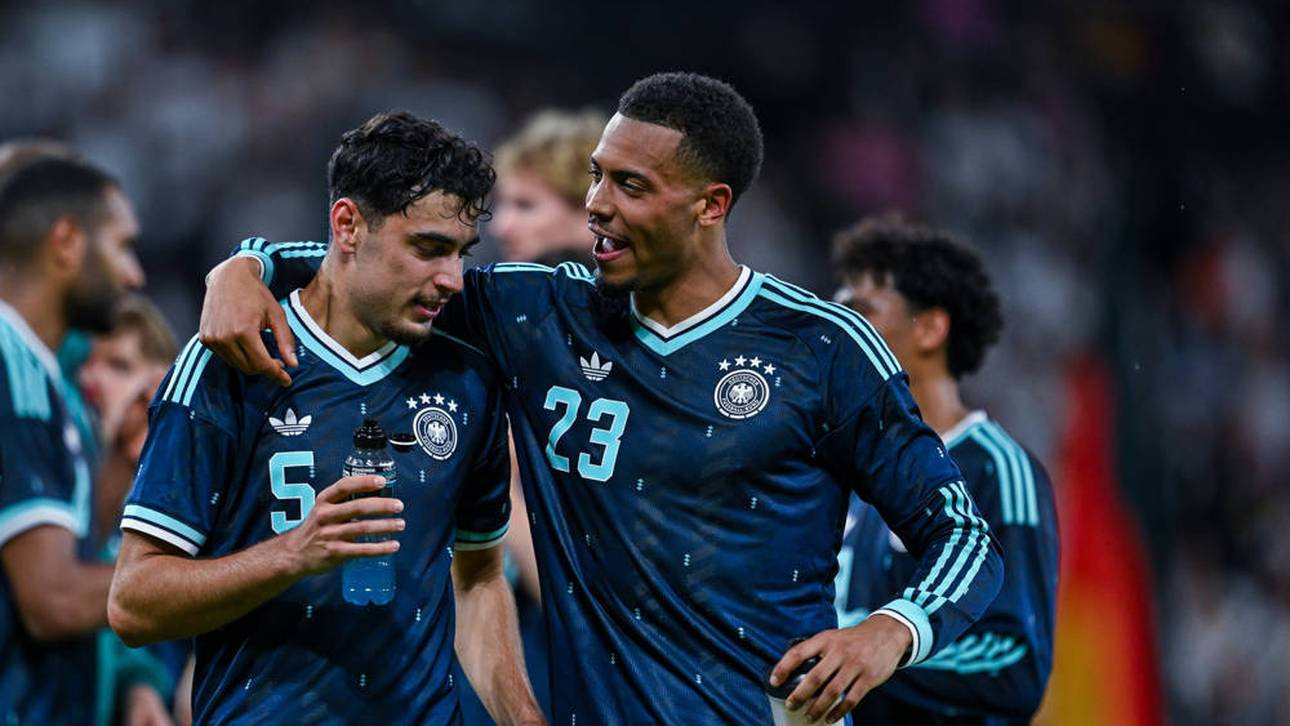 Das neue Traumduo des DFB-Teams: Aleksandar Pavlovic (l.) und Felix Nmecha