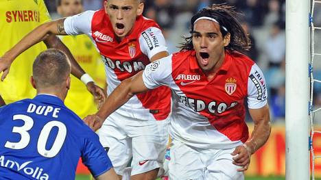 Radamel Falcao bejubelt seinen Siegtreffer gegen den FC Nantes