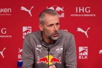 Nach dem überzeugenden Pokalauftritt gegen Frankfurt zeigt sich Leipzig-Trainer Marco Rose bescheiden. In der Pressekonferenz will er nichts schön-, die Wochen davor aber auch nicht schlechtreden.