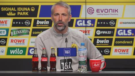 Auf der Pressekonferenz vor dem Spiel gegen Bochum spricht Trainer Marco Rose darüber, wie privilegiert er durch seinen Job ist. Aber auch wie viele graue Haare ihn der Job manchmal kostet.  