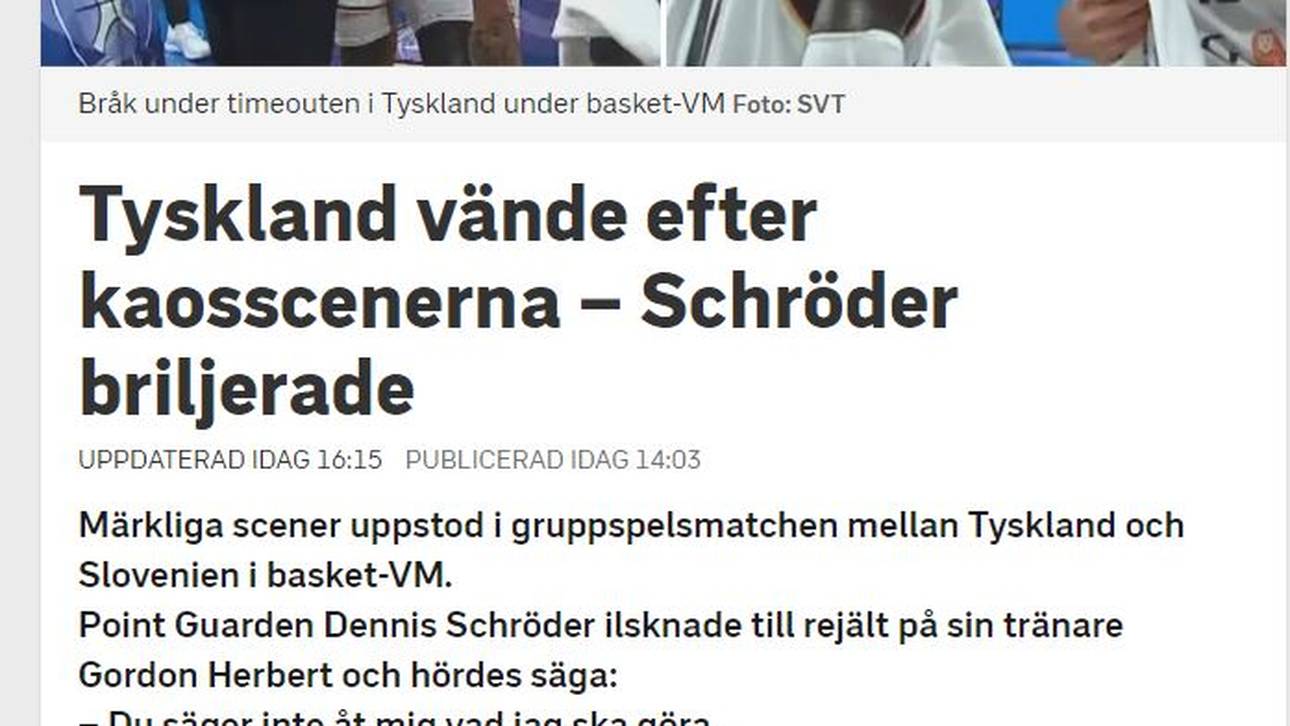 Auch in Schweden wurde die Auszeit groß thematisiert
