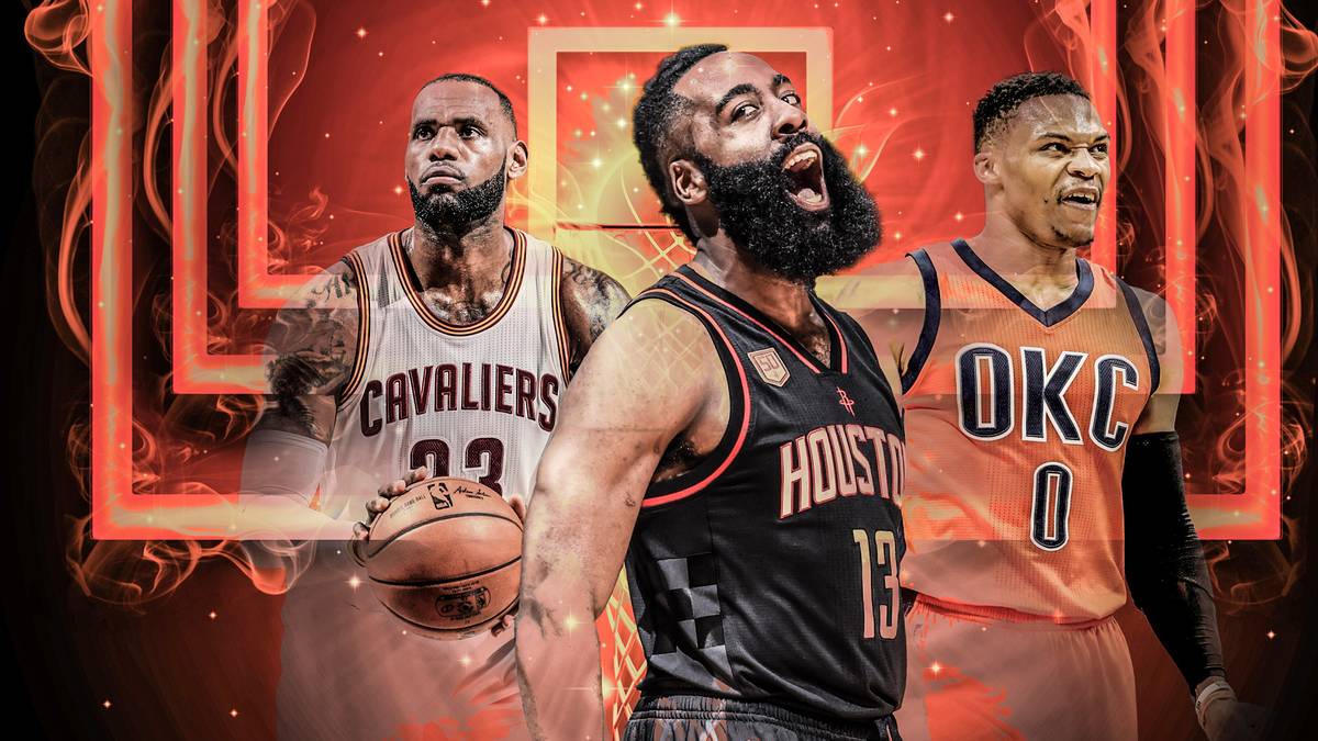 Die NBA hat die "All-NBA-Teams" bekanntgegeben. Journalisten wählen die ihrer Meinung nach besten Spieler. LeBron James (l.) schafft dabei Historisches, ist aber nicht die Nummer eins