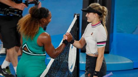 Serena Williams wies Eugenie Bouchard in die Schranken