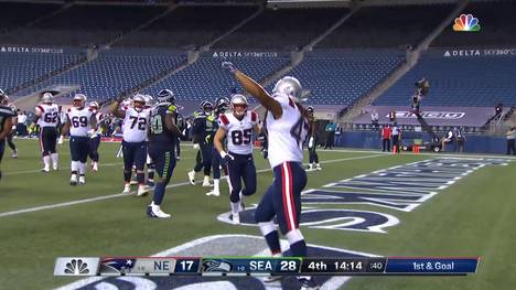 Jakob Johnson gelingt nach Markus Kuhn Außergewöhnliches in der NFL. Die Niederlage der New England Patriots gegen die Seattle Seahakws kann er nicht verhindern.