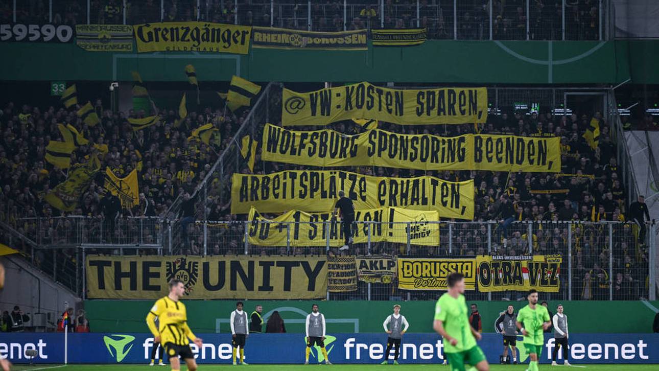 Provokante Banner von BVB-Fans