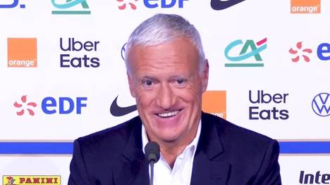 Didier Deschamps hat am Donnerstag Frankreichs EM-Kader bekanntgegeben. Auf der PK wurde der Trainer der Équipe Tricolore auch auf Kylian Mbappés Wechsel-Drama angesprochen.