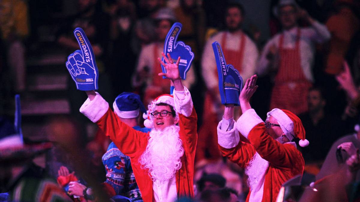 Auch der Weihnachtsmann ist zu Gast im Alexandra Palace. Bis zur Bescherung sind es ja noch ein paar Tage hin
