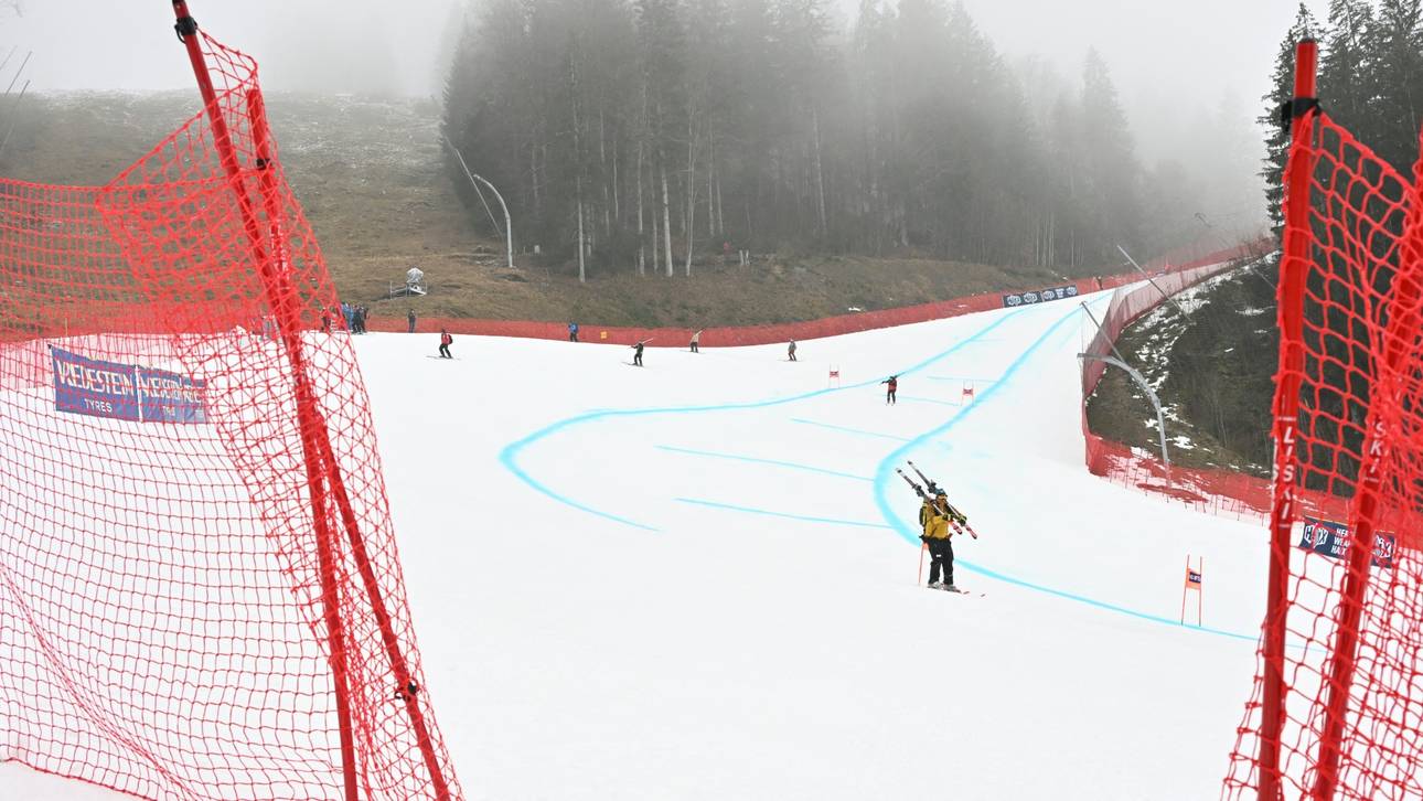 Kandahar-Abfahrt direkt nach Olympia