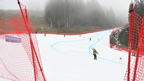 Wieder eine Kandahar-Abfahrt in Garmisch