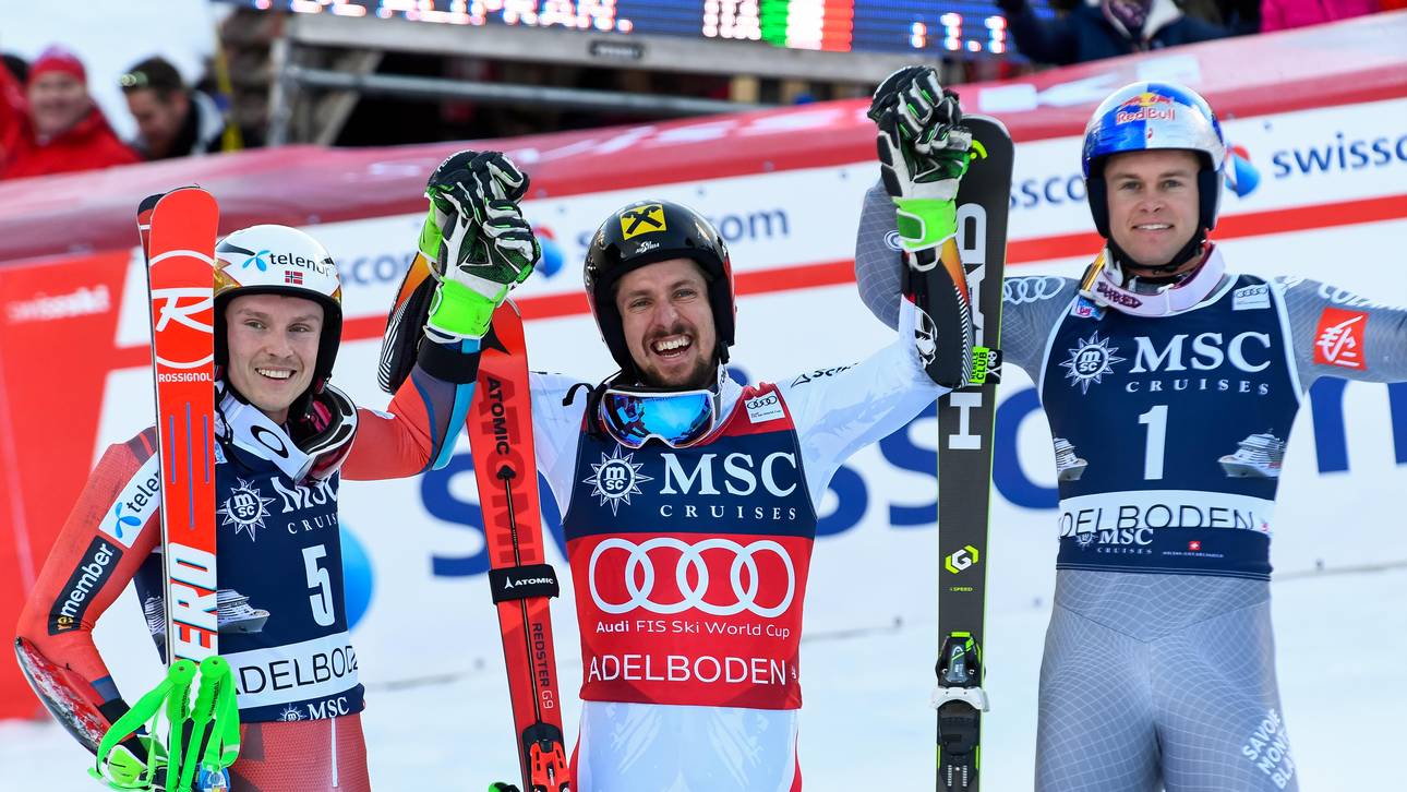 Hirscher siegt und überholt Tomba
