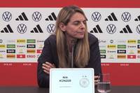 Sportdirektorin Nia Künzer äußert sich vor dem Final Four in der Nations League zur Trainerfrage bei der Frauen-Nationalmannschaft - und findet lobende Worte für Interimslösung Horst Hrubesch.