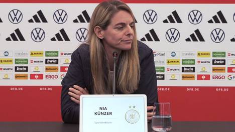 Sportdirektorin Nia Künzer äußert sich vor dem Final Four in der Nations League zur Trainerfrage bei der Frauen-Nationalmannschaft - und findet lobende Worte für Interimslösung Horst Hrubesch.