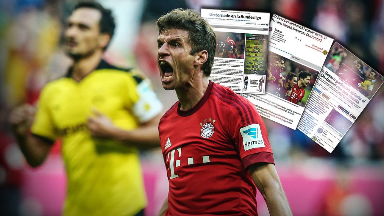 Presse: „Bayern zermalmt Dortmund“