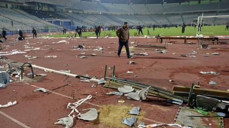 Fans haben ein Stadion verwüstet
