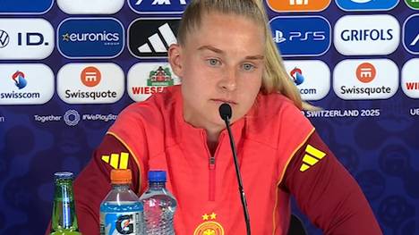 Am Freitag starten die DFB-Frauen gegen Polen in die Europameisterschaft der Frauen. Bundestrainer Christian Wück und Nationalspielerin Janina Minge sprechen über die Stärke der Polinnen und Ewa Pajor.