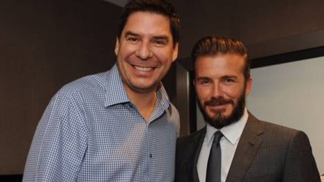 David Beckham (r.) und sein Geschäftspartner Marcelo Claure