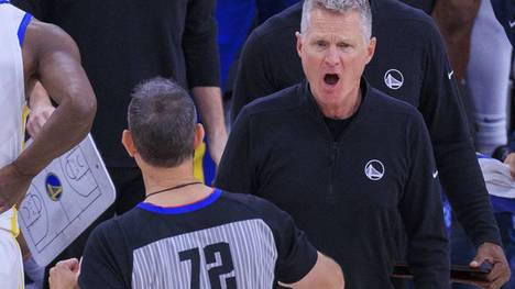 Warriors-Coach Steve Kerr war stinksauer auf den Schiedsrichter