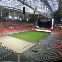 In dieser Hightech-Arena findet der Super Bowl statt