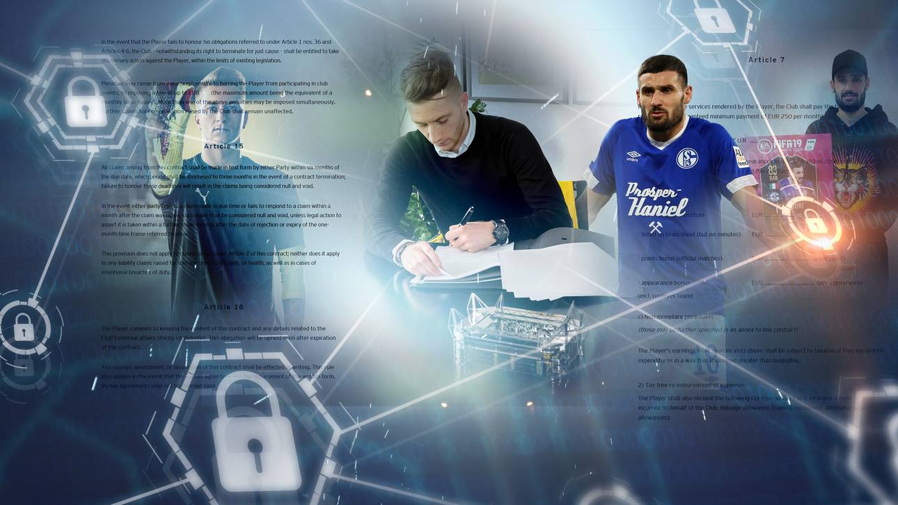 Die Rechte eines Fußballprofis