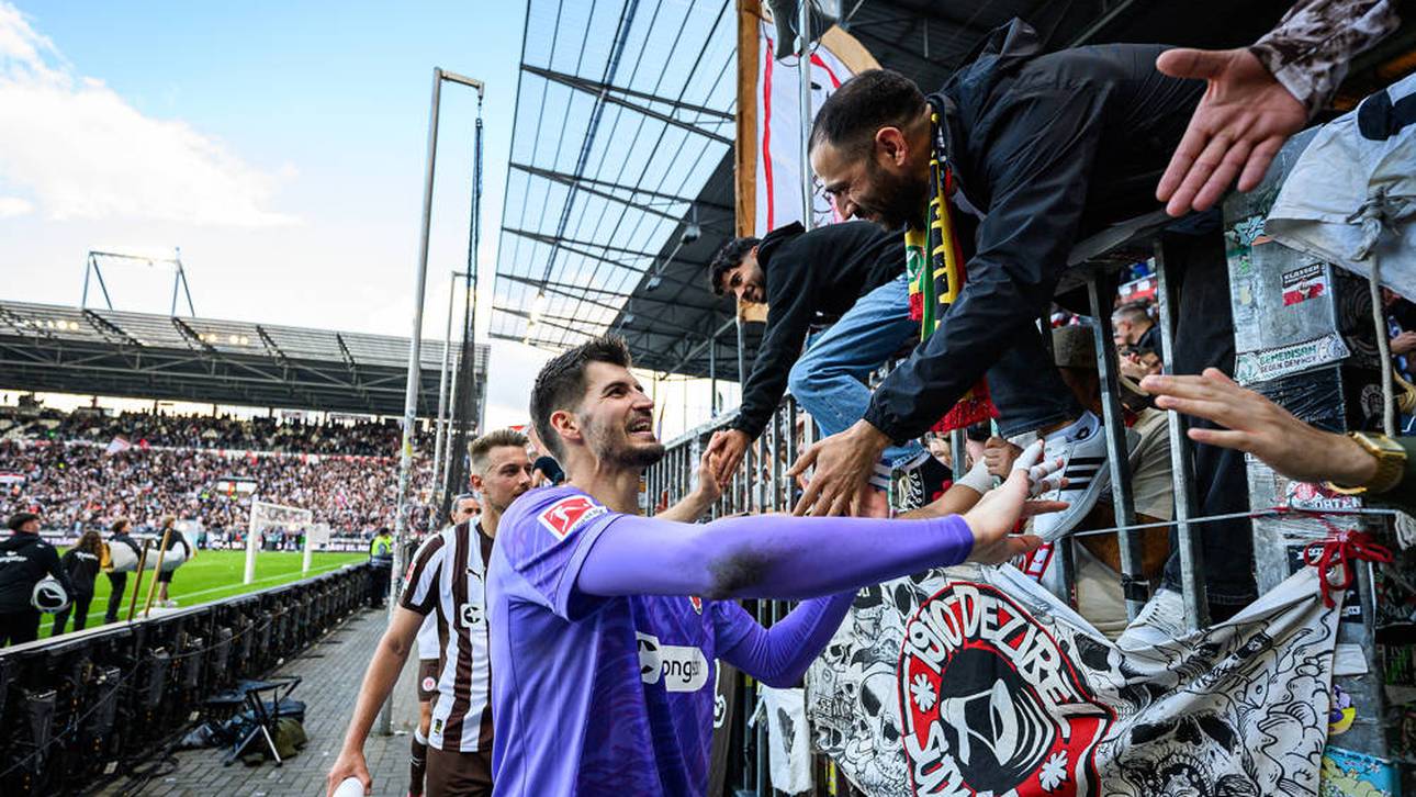 Nikola Vasilj ist beim FC St. Pauli eine Bank