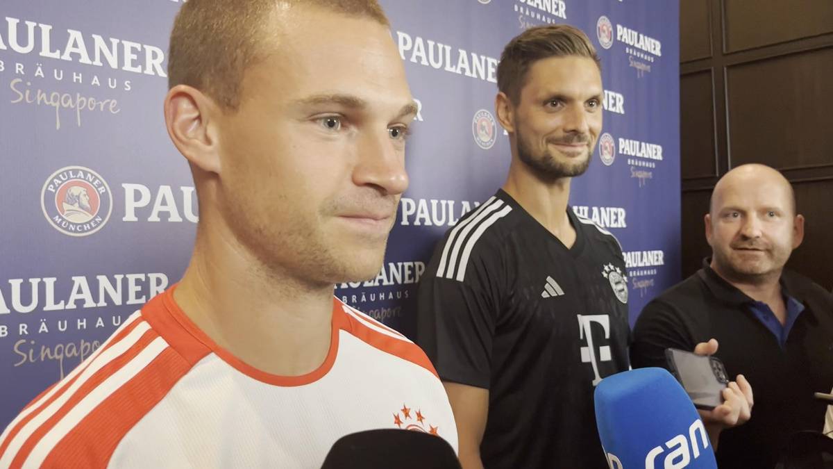 Joshua Kimmich äußert sich im Zuge der Asien-Reise des FC Bayern zu den Gerüchten rund um Harry Kane und Leon Goretzka. 