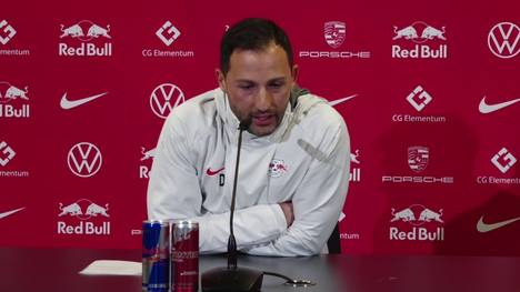 Vor dem Spiel gegen Arminia Bielefeld lobt Leipzig-Trainer Domenico Tedesco den kommenden Gegner und erzählt, wie er nach dem unglücklichen Unentschieden gegen Augsburg geschlafen hat.