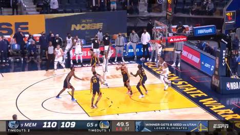 Die Golden State Warriors haben die NBA-Playoffs verpasst. Gegen Memphis reichte auch eine Topleistung von Steph Curry nicht aus.