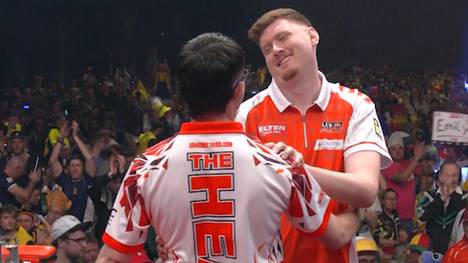 Niko Springer verliert das Viertelfinale gegen Damon Heta knapp mit 5:6. Den vierten Decider in Folge kann der "Meenzer Bub" diesmal nicht für sich entscheiden.