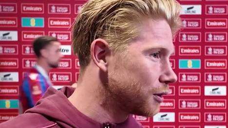 City-Star Kevin De Bruyne schließt nach der Finalniederlage im FA-Cup gegen Crystal Palace einen Verbleib in der Premier League nicht aus. Die Zukunft des Belgiers bleibt weiter offen.