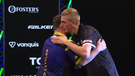 Luke Littler nimmt auch die Hürde Wessel Nijman und steht relativ leicht im Viertelfinale des Grand Slam of Darts.