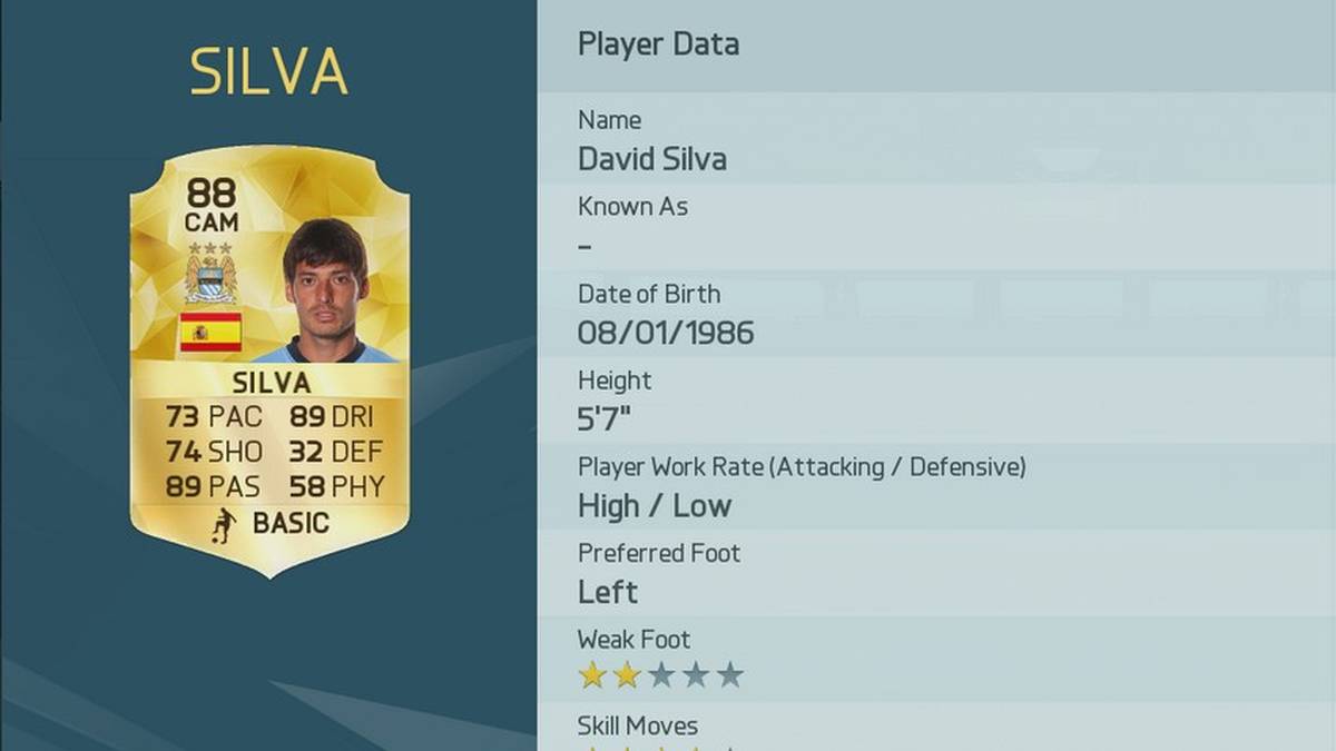 Platz 10: David Silva (Spanien/Manchester City)