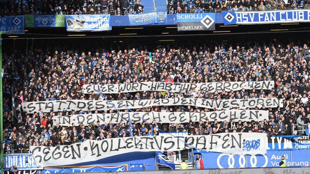 Auch in der zweiten Liga wurde protestiert, wie hier in Hamburg